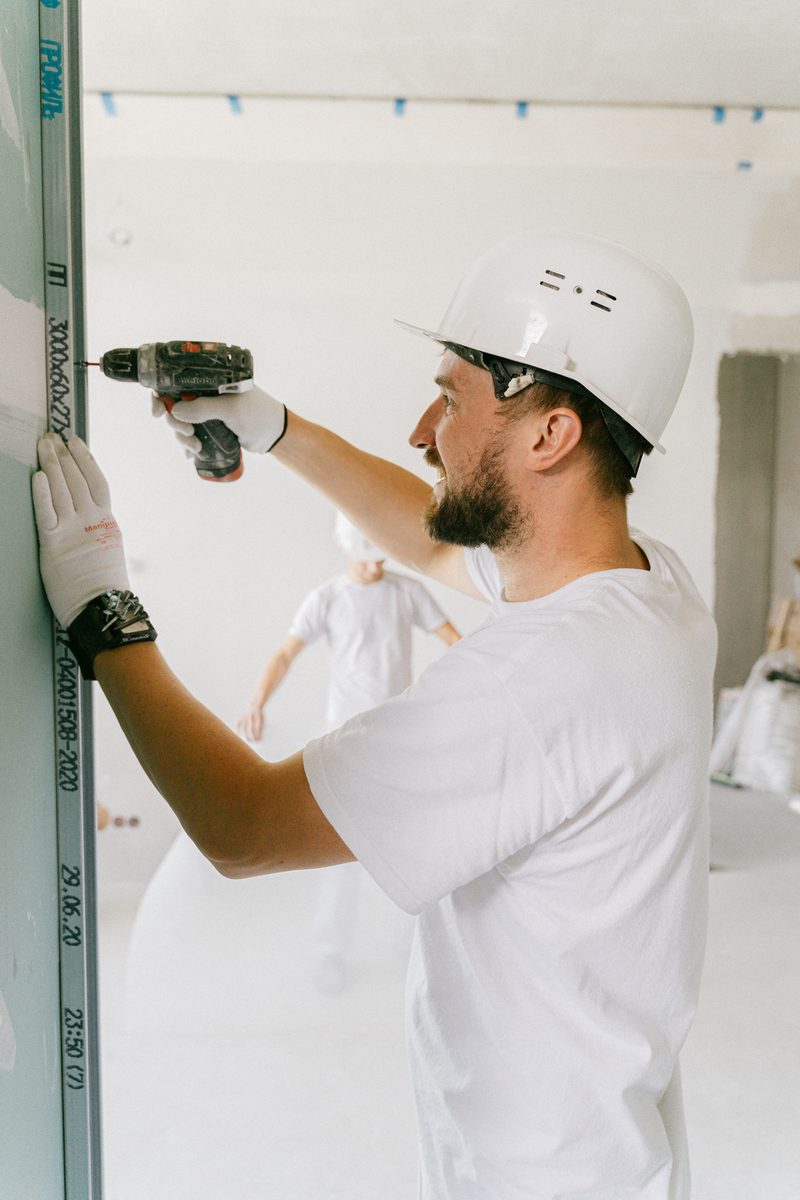 NCS crew member performing an installation