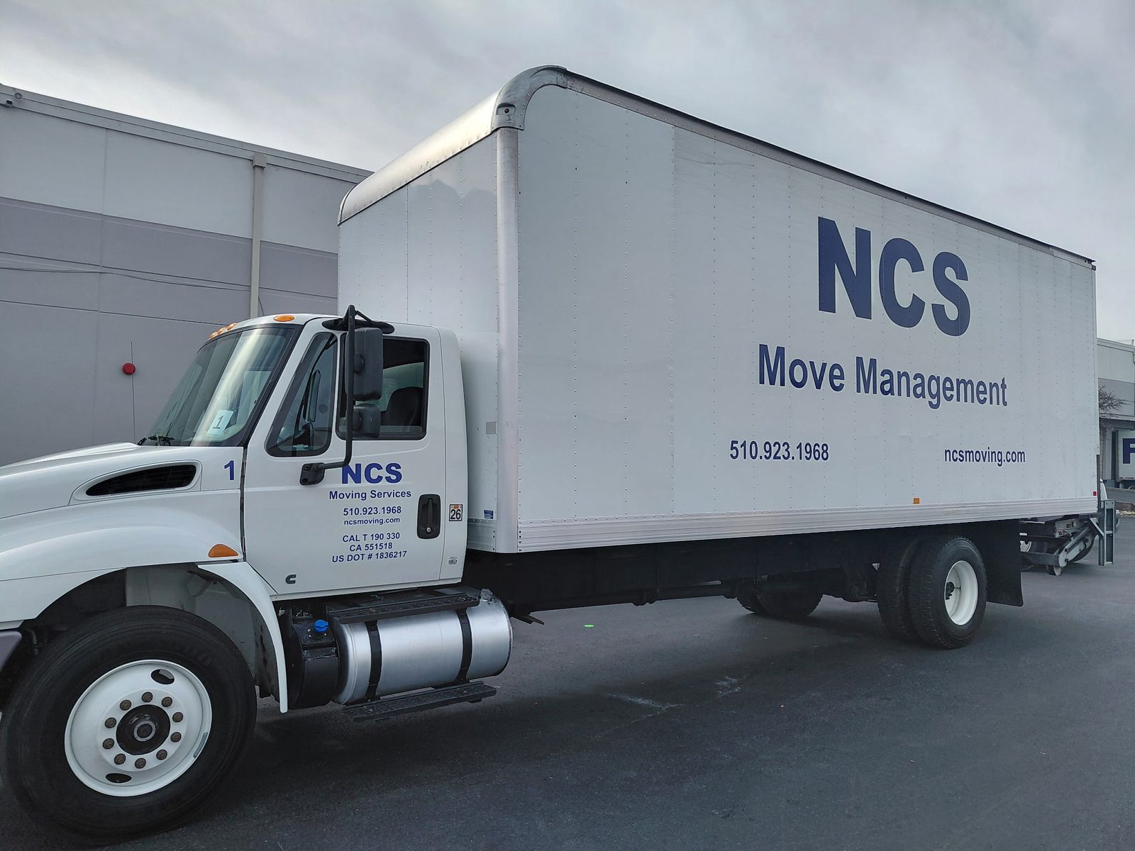 NCS Moving Services box truck